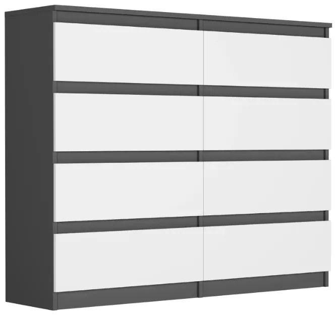 Комод с 8 чекмеджета R-120-S8 - различни цветови варианти artisan