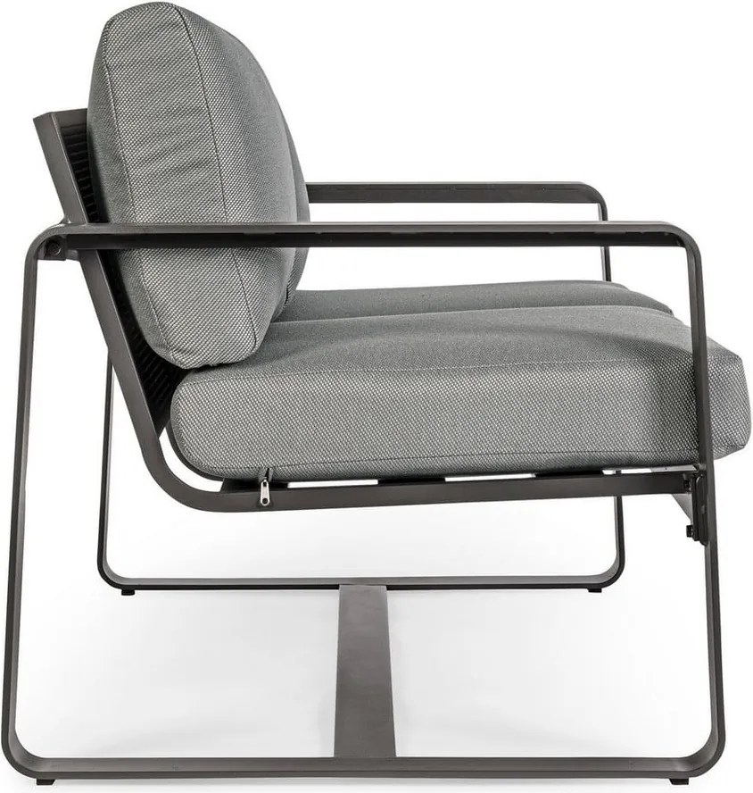 Сив алуминиев градински диван Merrigan – Bizzotto