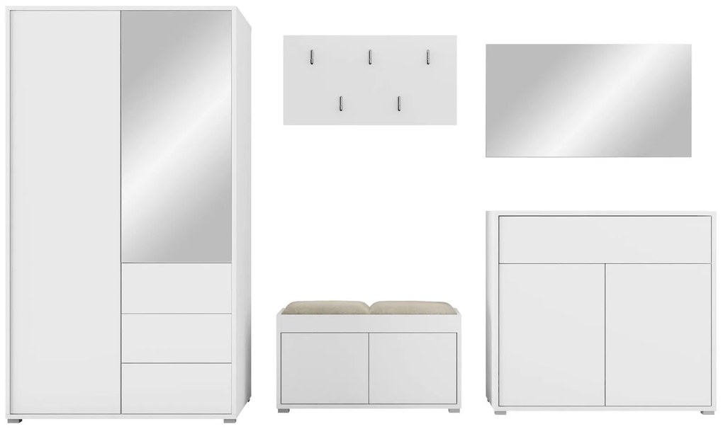 Мебели за антре Gesita V-Leuko - Mpez