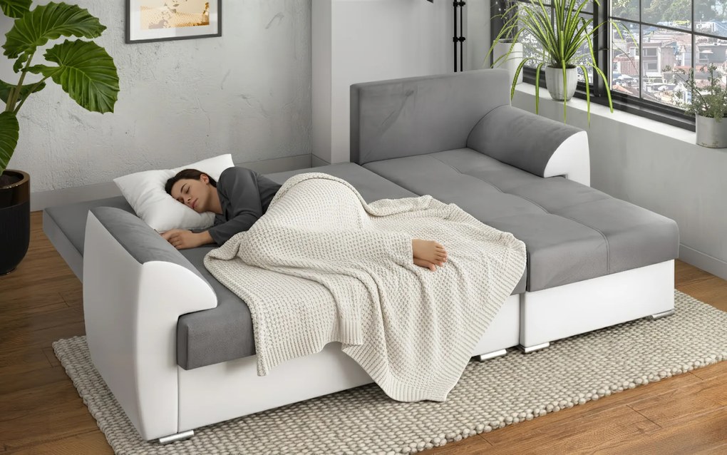 Разтегателен ъглов диван Деман