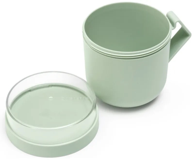 Чаша за супа с капак Brabantia Make&Take 1006294, 600+180 мл, Винтов капак, Без BPA, Зелен