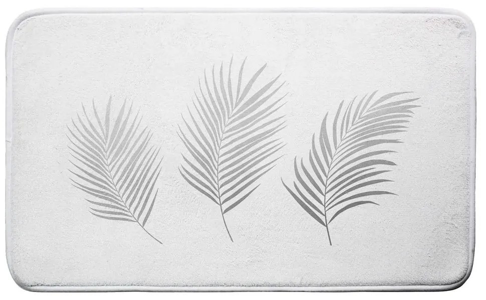 Бяло-сребрист килим за баня 45x75 cm Orbella – douceur d'intérieur