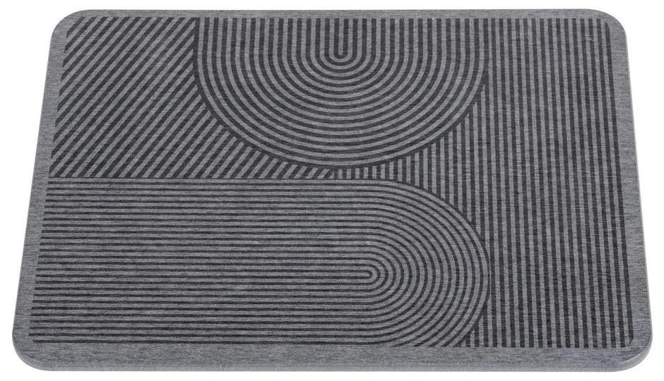 Сива тавичка за оттичане за съдовете от диатомична глина 40x30 cm Damon – Wenko