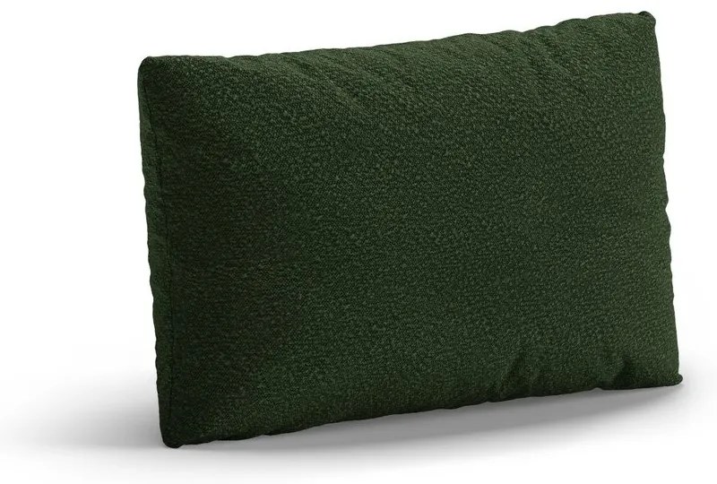Зелена възглавница за диван от букле Poppy – Micadoni