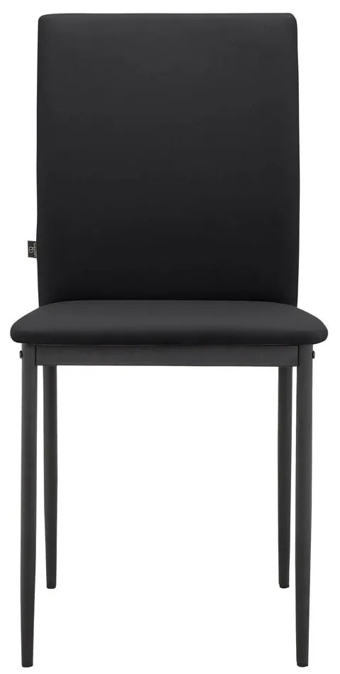 Черни трапезни столове в комплект от 2 бр. от имитация на кожа Pavia – Støraa
