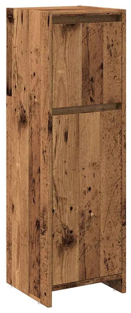 856061 vidaXL Шкаф за баня от старо дърво 30x30x95 cm Инженерна дървесина