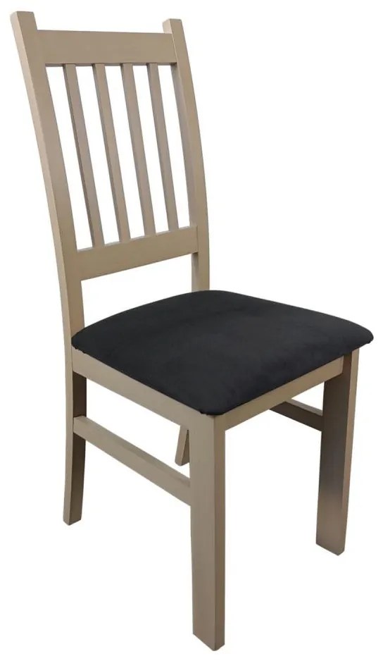 Трапезен стол SIMON бук/тъмносив