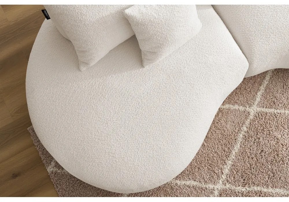 Диван от бял плат букле 260 cm Saint-Germain - Bobochic Paris