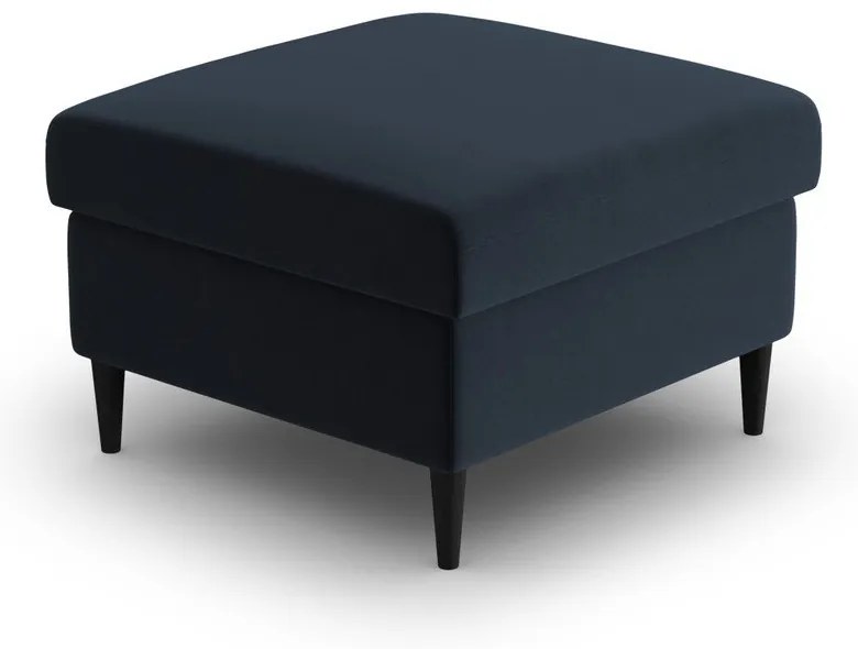 Тъмносиня кадифена табуретка Kyoto – Cosmopolitan Design