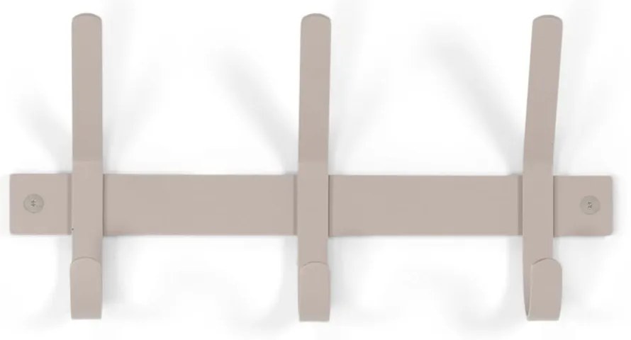 Кафяво-сива метална стенна закачалка 40 cm Dexter – Spinder Design