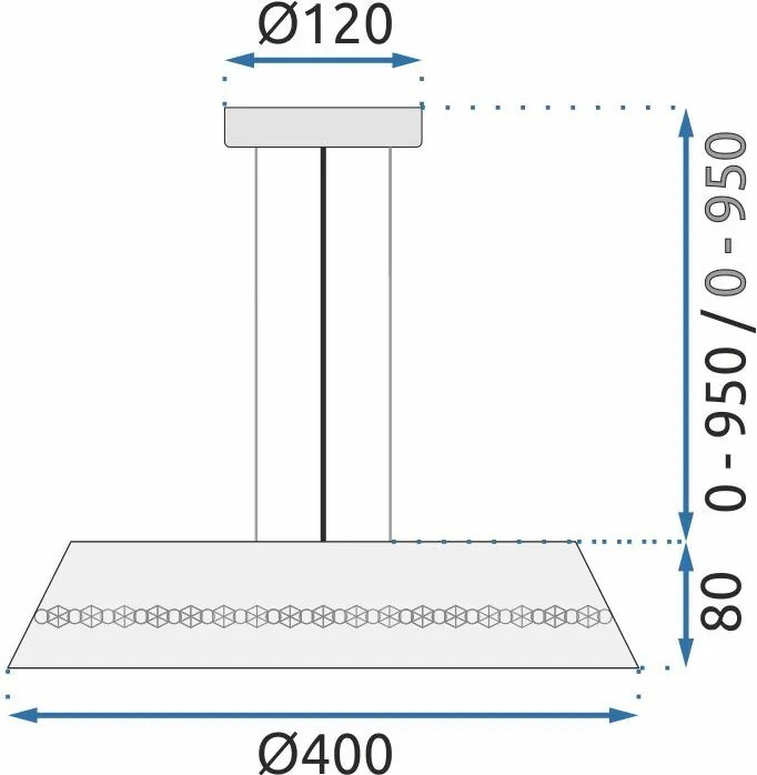 Пендел Cristal APP1028-CP