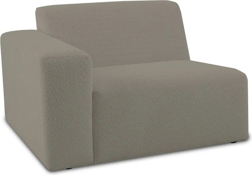 Светлокафяв модулен диван от букле (ляв ъгъл) Roxy – Scandic