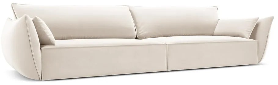 Бежов кадифен диван 248 cm Vanda – Mazzini Sofas