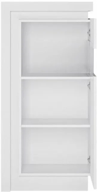 Нисък витрина Lynx 1D-Дясно-Бяло