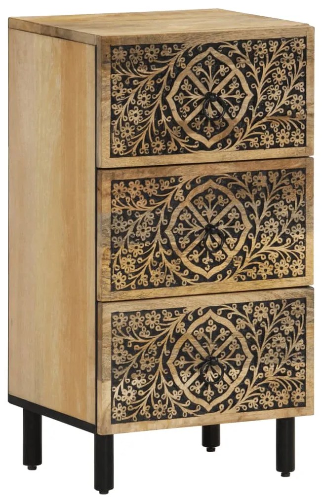 358235 vidaXL Страничен шкаф 40x33x75 см манго масивно дърво