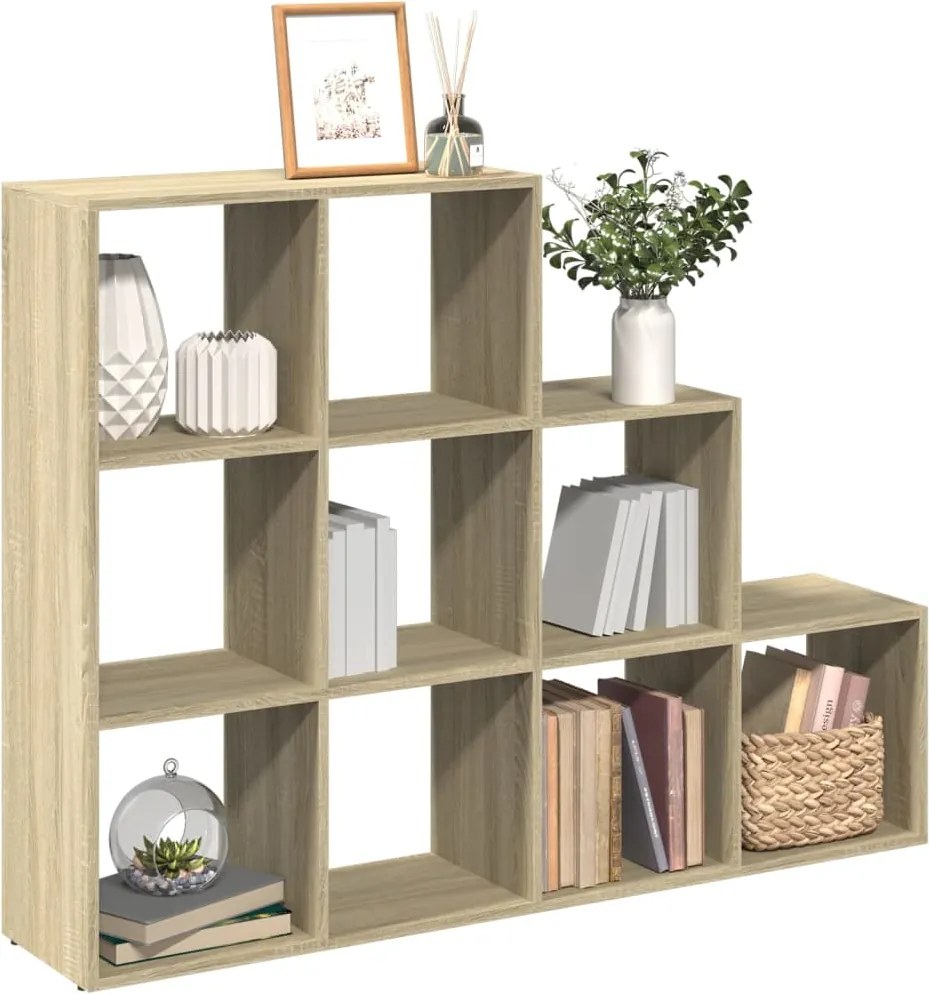 857978 vidaXL Разделител за стая / библиотека 3 нива 137,5x29x103,5 см