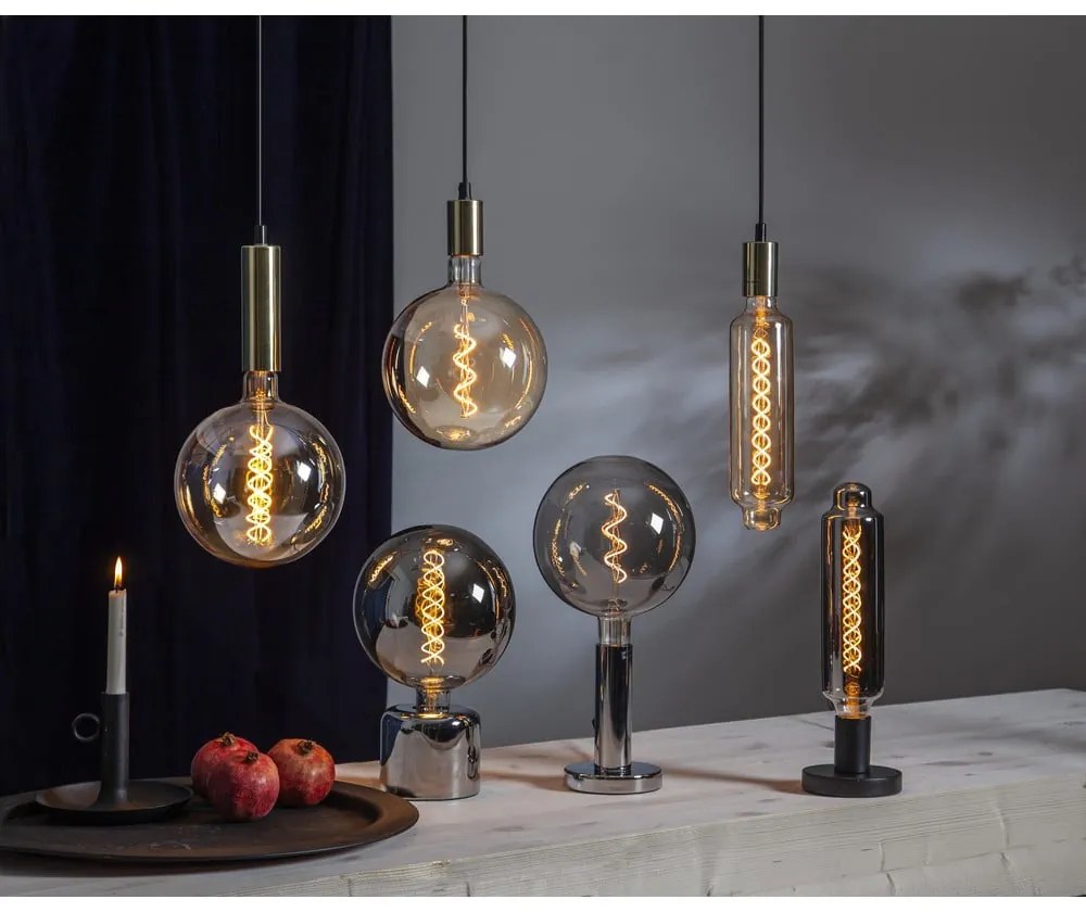 Основа на лампа в сребрист цвят 10 cm Glans – Star Trading