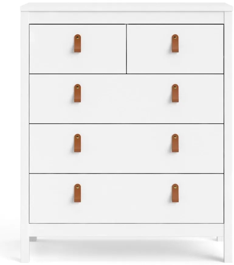 Бял висок скрин 82x99 cm Madrid – Tvilum