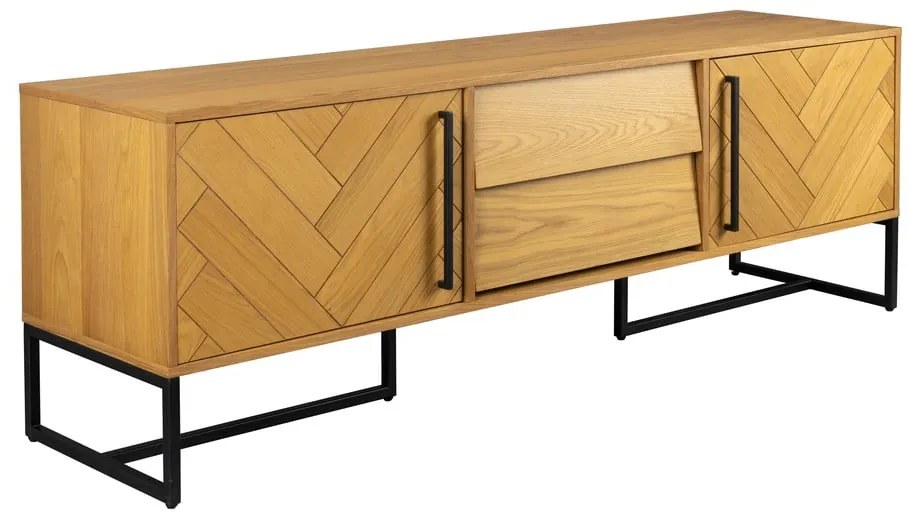 Масичка за телевизор от дъб 180x60 cm Class - Dutchbone