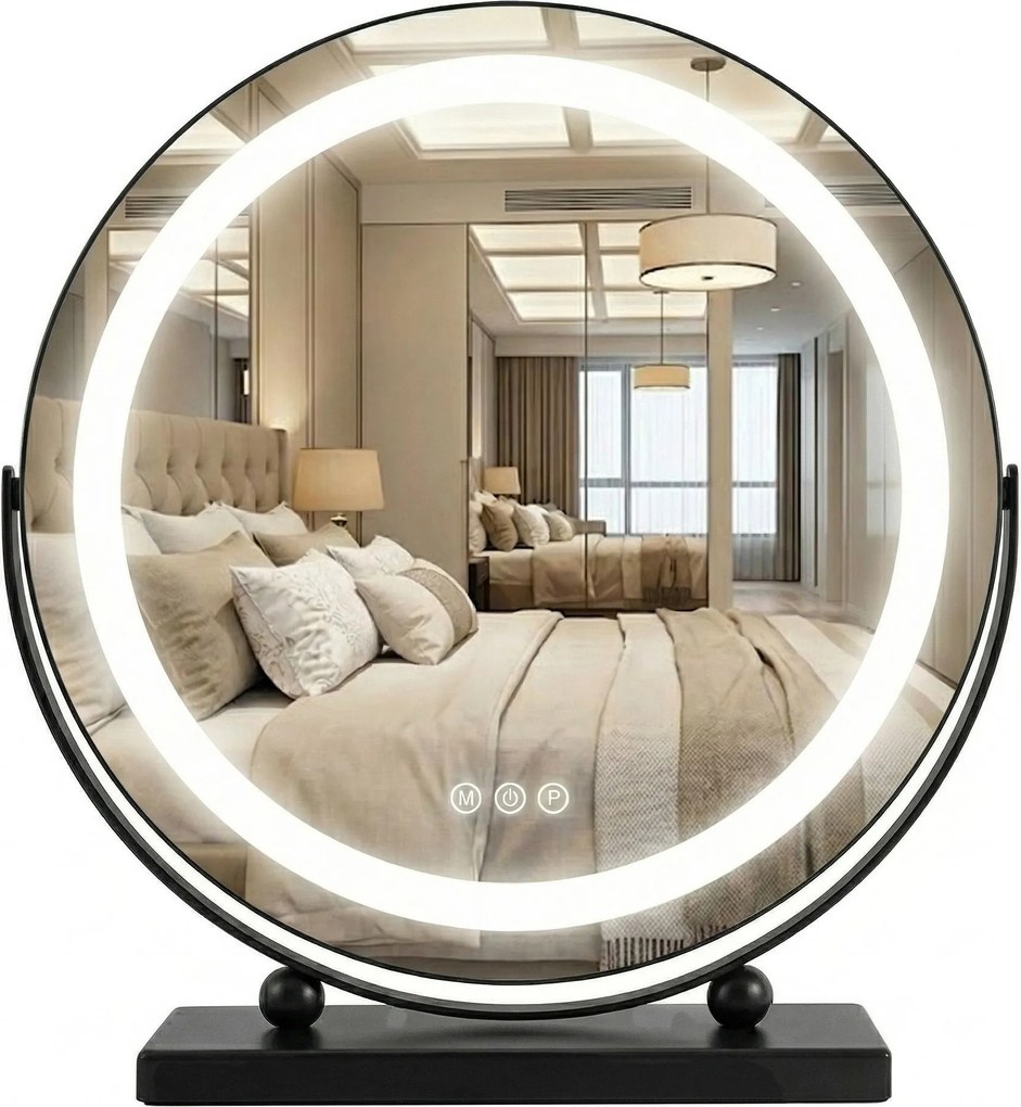 Огледало LED MAKE-UP Black 40 cm