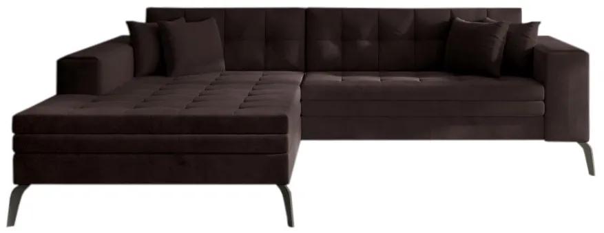 Разтегателен диван ALMEDA, 295x93x195, mat velvet 29,  ляво