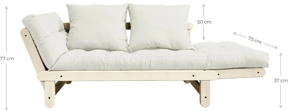 Променлив диван Естествен Прозрачен/бежов Beat - Karup Design