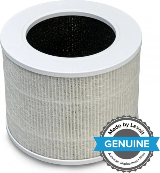 Резервен филтър за пречиствател на въздух Levoit Core Mini, 1 бр, 3 степенна филтрация, HEPA, Бял