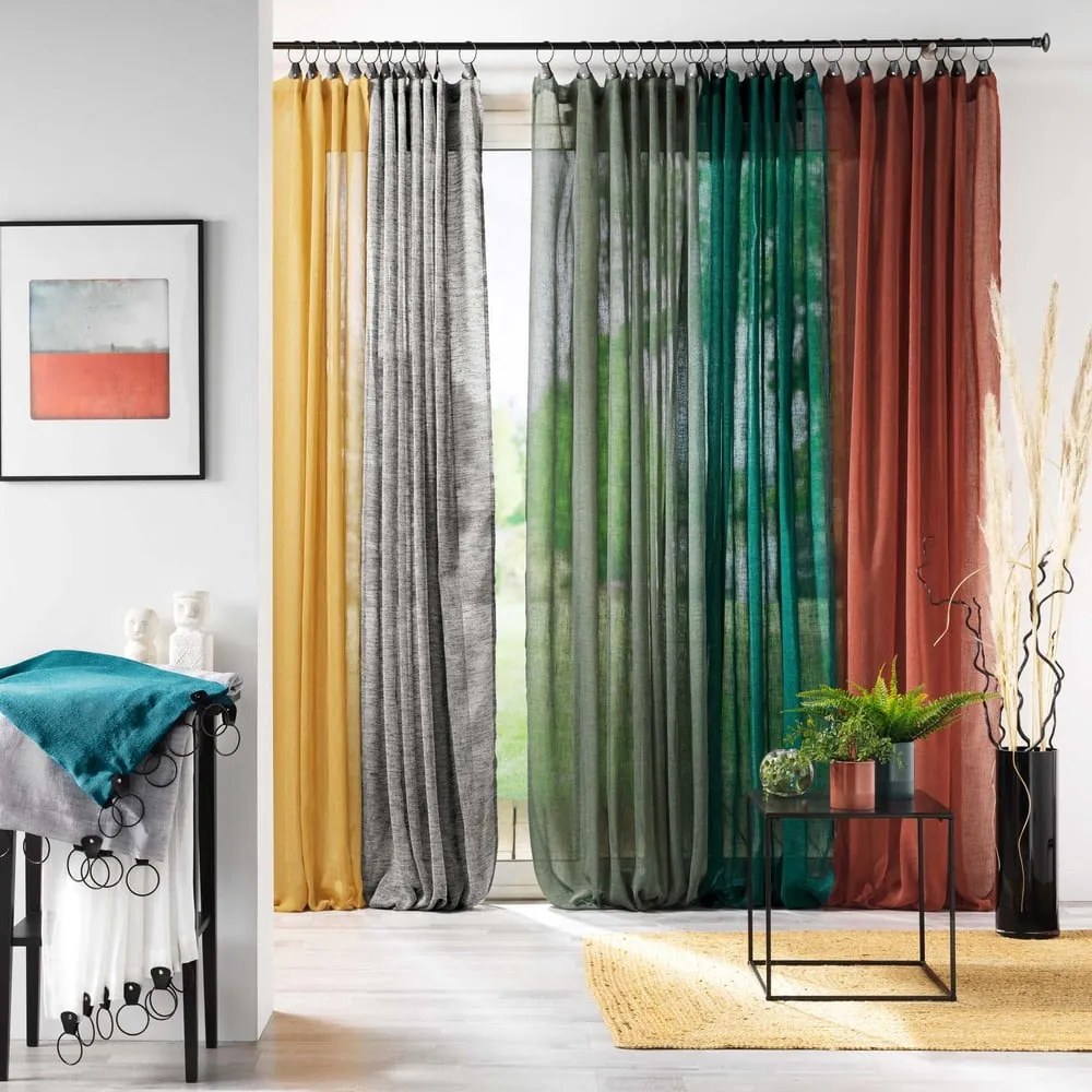 Синя завеса от воал 140x240 cm Linka – douceur d'intérieur