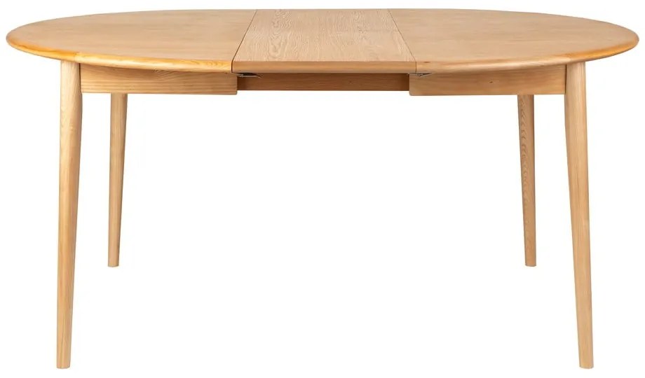 Кръгла сгъваема трапезна маса с допълнителна плоча с дъбов плот ø 120 cm Twist – Zuiver