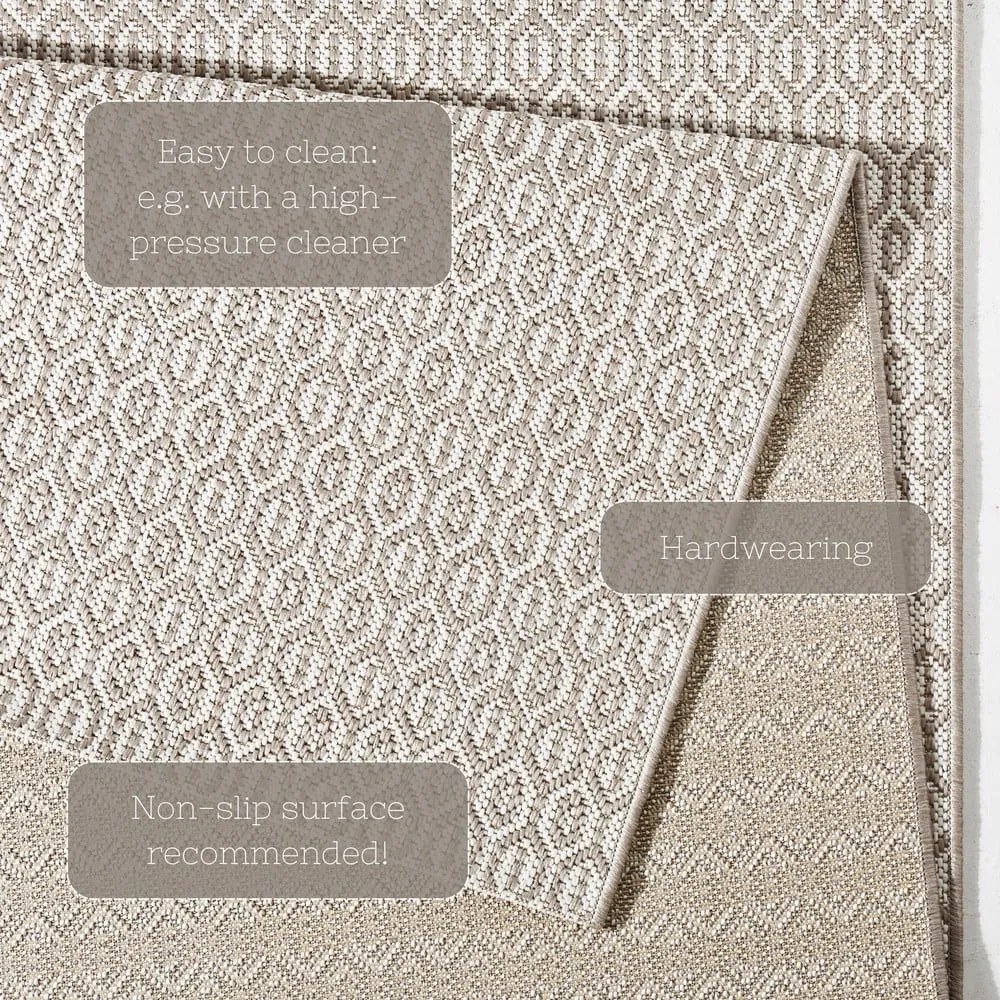 Сив килим за открито , 160 x 230 cm Coin - NORTHRUGS