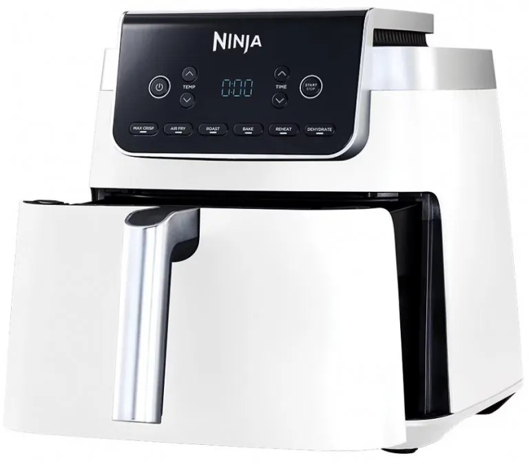 Фритюрник с горещ въздух Ninja Max Pro AF180EUWH, 2000W, 6.2 л, 1.2 кг, 40-240C, 6 програми, Бял