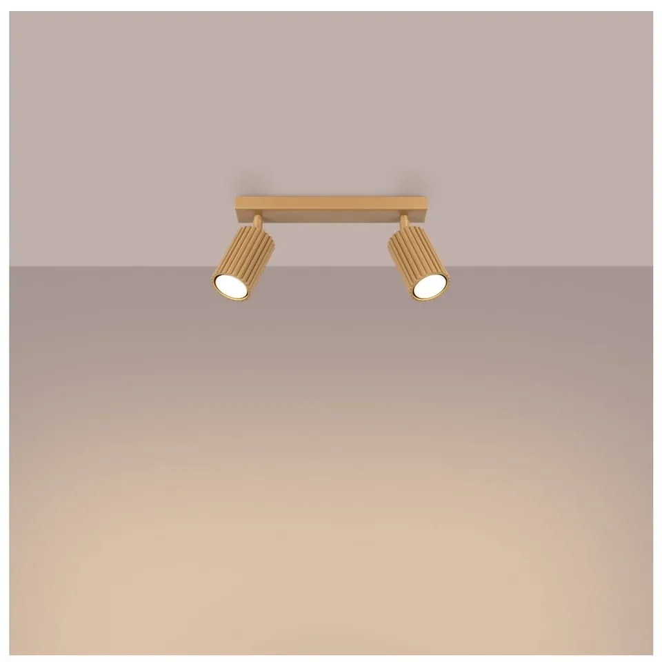 Прожектор в златист цвят 6,5x30 cm Gleam – Sollux