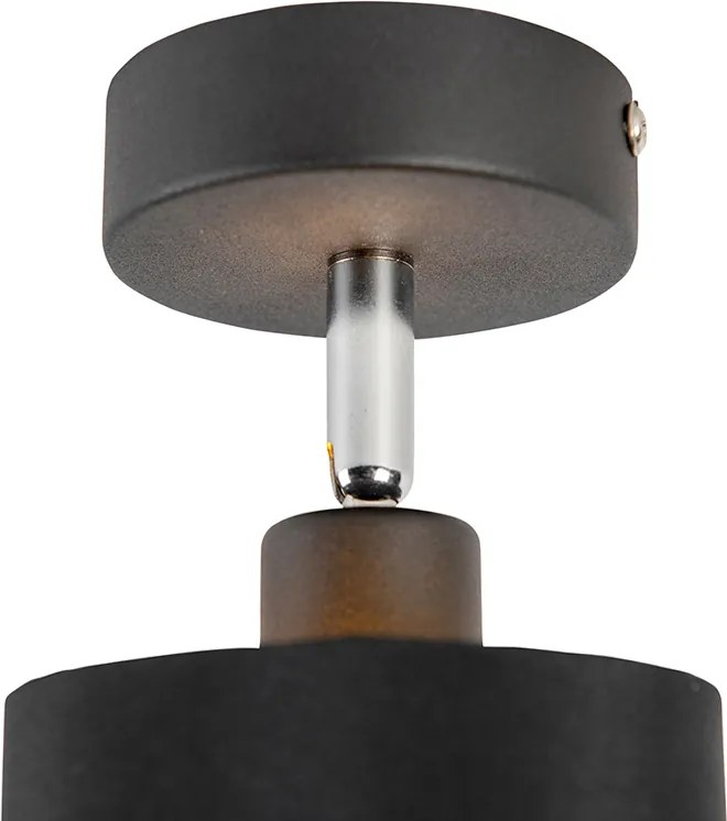 Модерен повърхностно монтиран прожектор черен с възможност за накланяне - Lofty