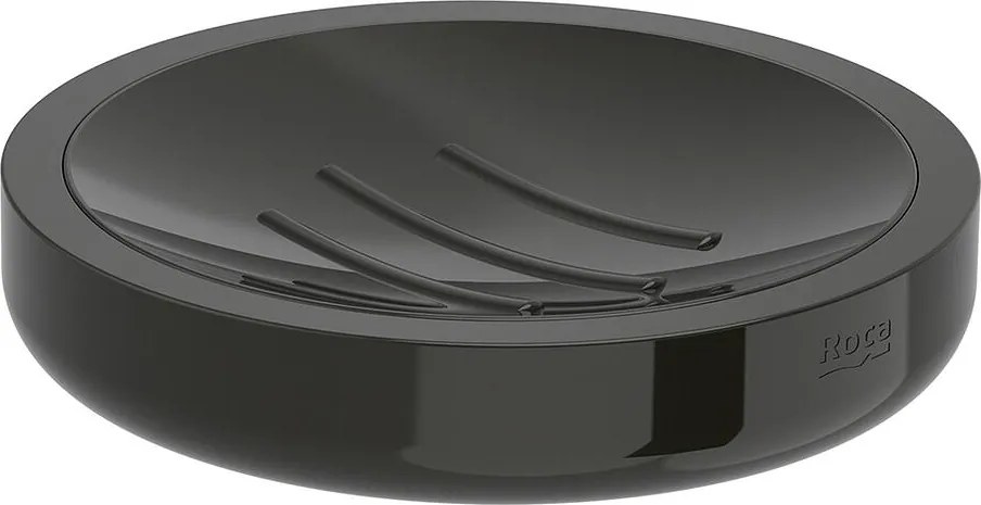 Сапунерка, A817024CN0, Roca, метал, титаниево черно, 11х11см