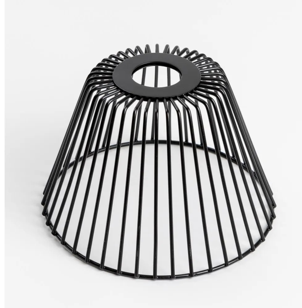 Универсален абажур CURITIBA, диаметър 21 см, черен