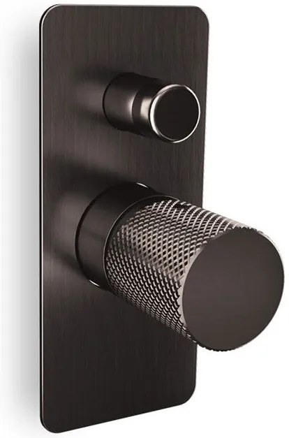 стена смесител за кран Eletta Tecno-Черен-четка