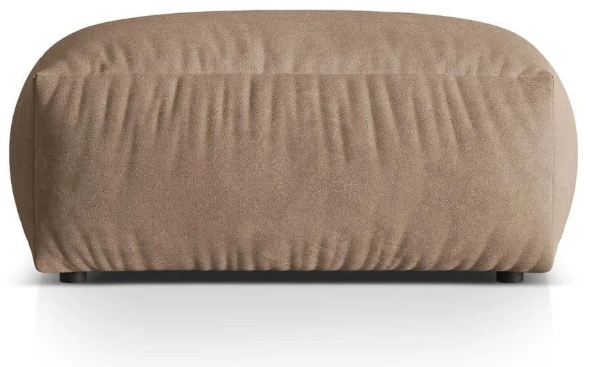 Светлокафява кадифена модулна табуретка Martina – Micadoni