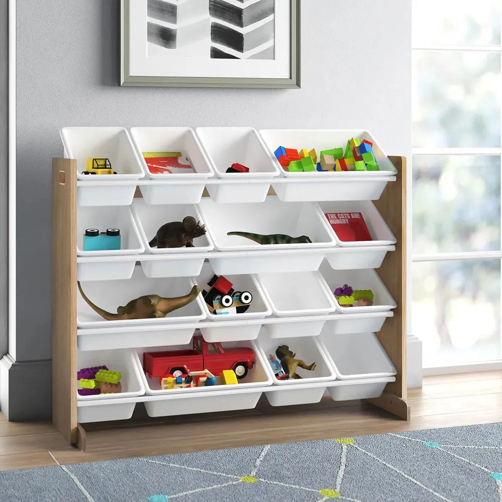 GINGER HOME Органайзер/етажерка 4 нива WOOD/WHITE
