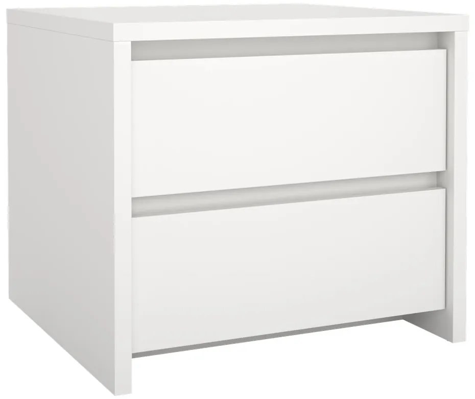 Бяло нощно шкафче Next – Tvilum