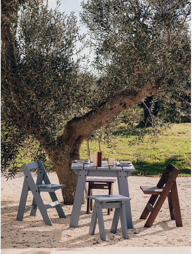 Градинска маса за хранене от масивен бор 77x79 cm Navo – noo.ma