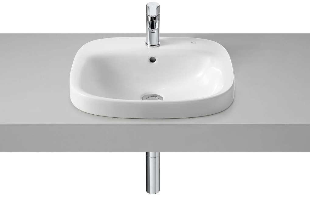 Умивалник за вграждане, A32799M000, Roca, в плот, порцелан, бял гланц, 50х41х16х5см