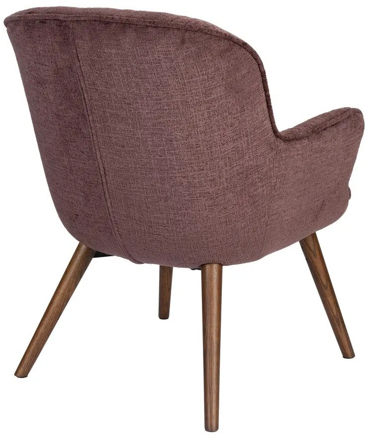 Тъмнолилаво кадифено кресло Lenn – Dutchbone