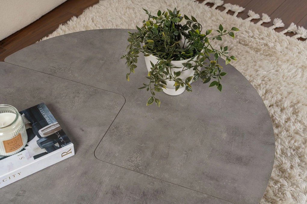 Кафе маса Moira, цвят Concrete Сив
