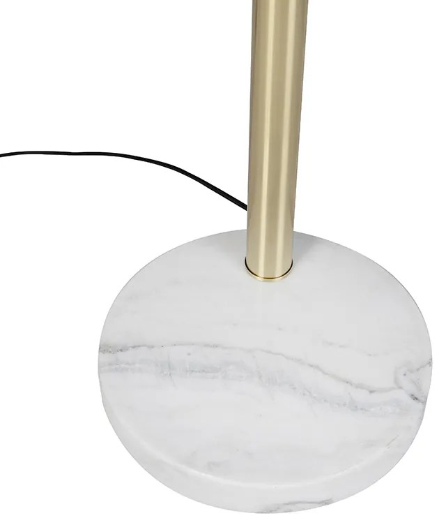 Подова лампа в стил арт деко златиста 5-светлинна - Sixties Marmo