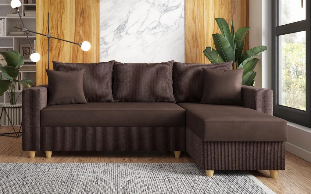 Разтегателен ъглов диван Финикс