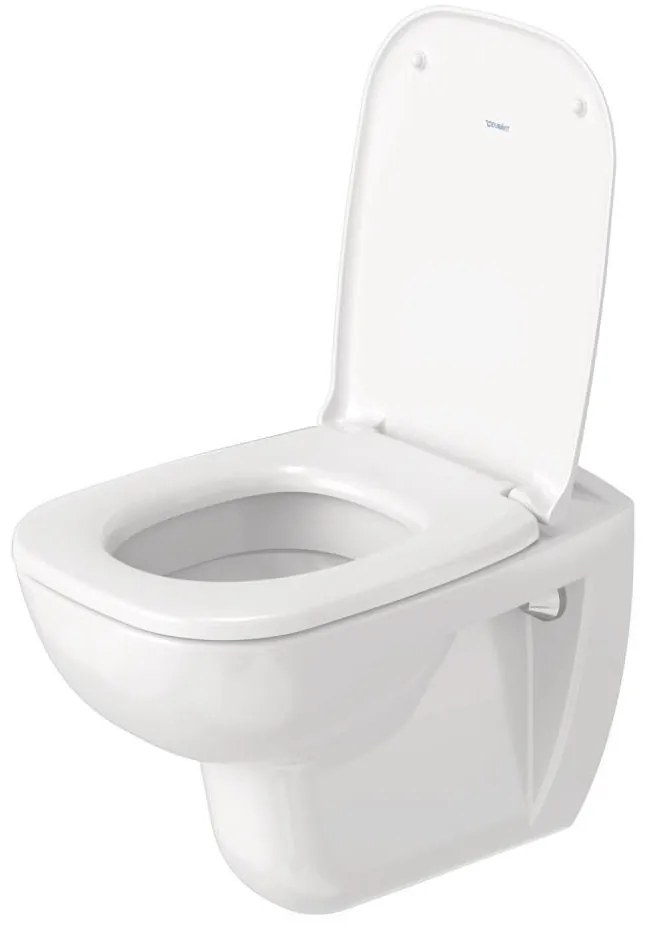 Duravit 45350900A1 - Висяща тоалетна чиния с тоалетна седалка D-CODE керамика/бял гланц