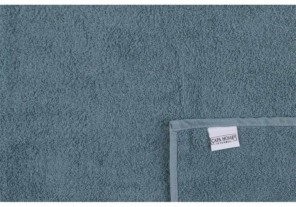 Сини памучни кърпи и хавлии за баня в комплект от 2 Dora - Foutastic