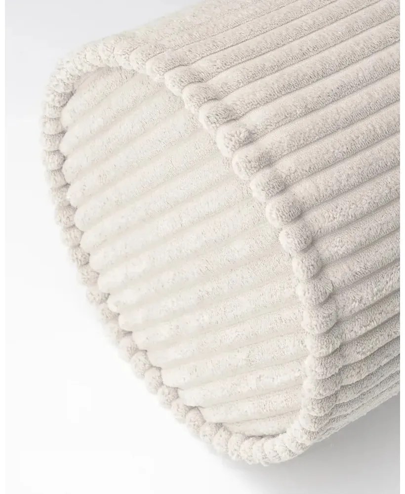 Кремава детска възглавница за диван от рипсено кадифе Roll – Wigiwama