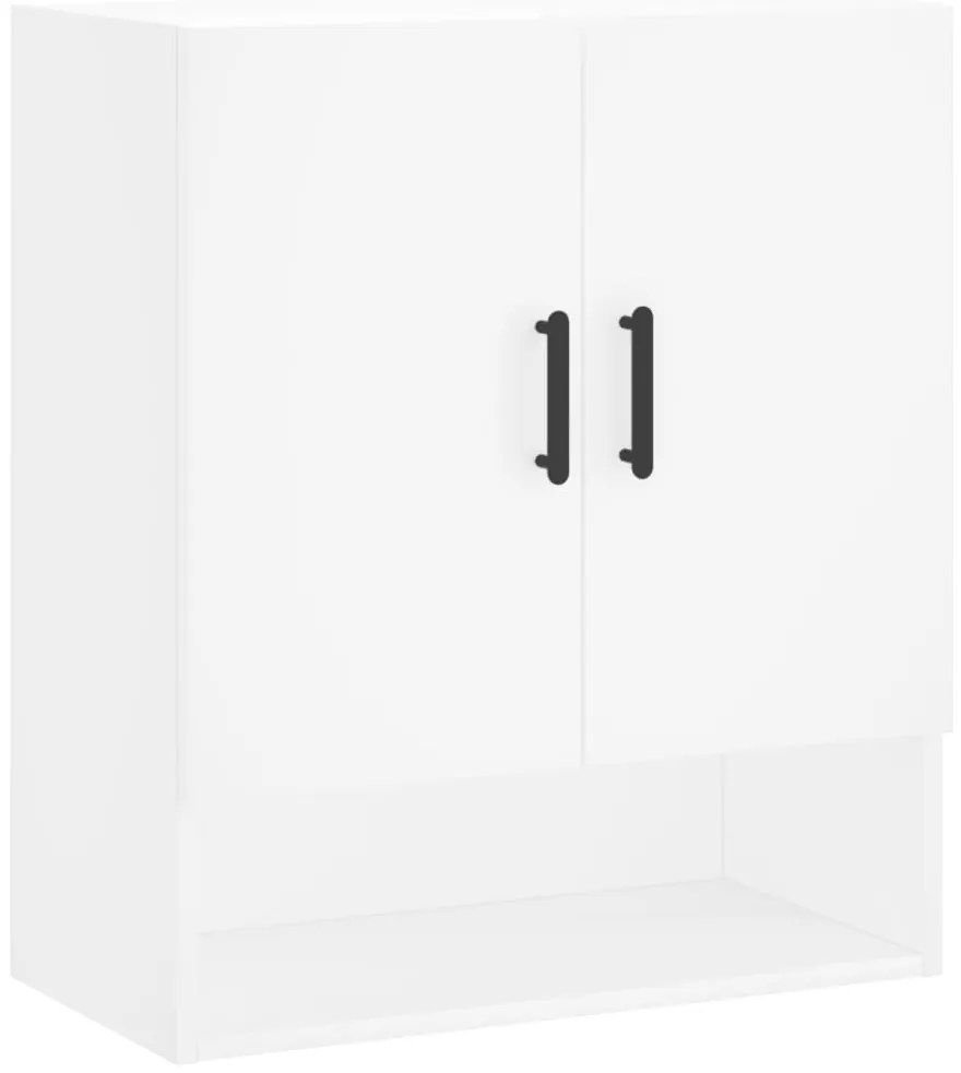 829916 vidaXL Стенен шкаф, бял, 60x31x70 см, инженерно дърво