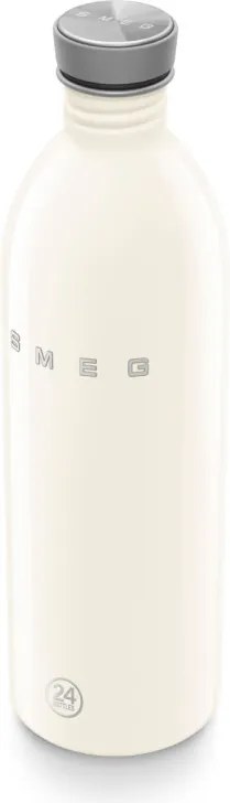 Бутилка Smeg Urban WBF02CR, 1 л, Херметично затваряне, Без ВРА, Неръждаема Стомана, Крем